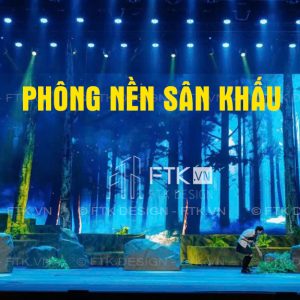 Vẽ phông nền sân khấu giá rẻ