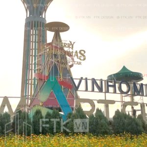 Thi công trang trí noel đón năm mới chuyên nghiệp cho Khu đô thị